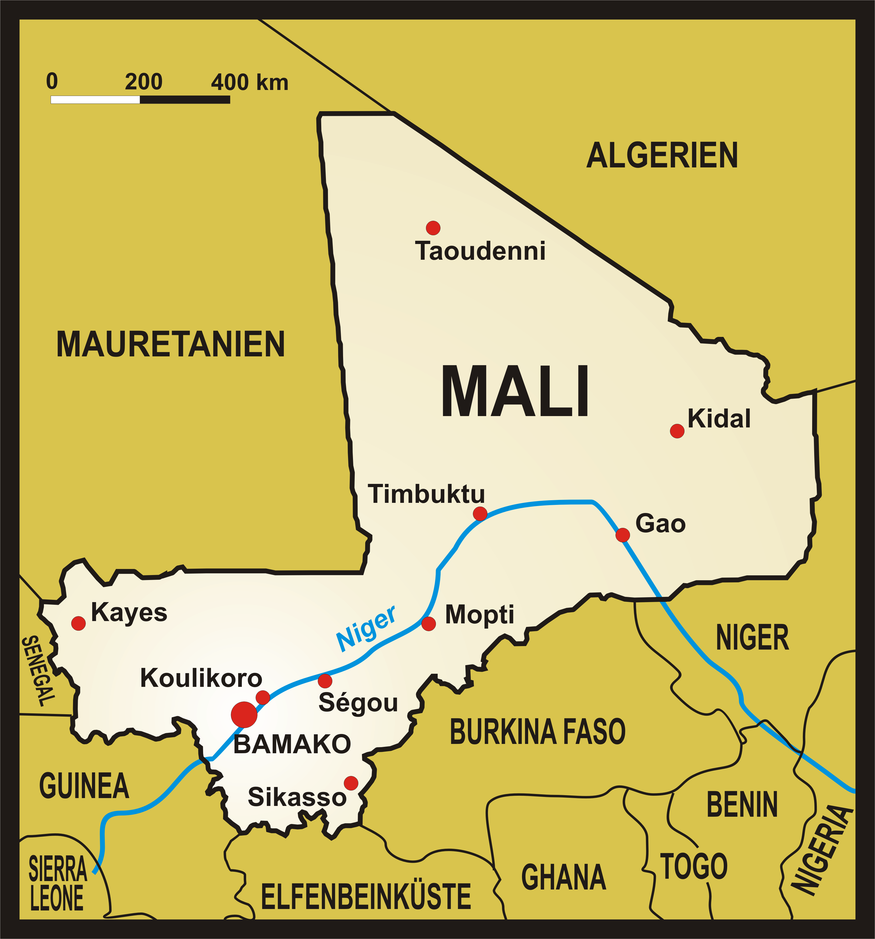 Deutschland darf sich an der Militärintervention in Mali in keinster